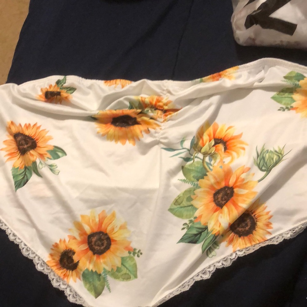 A sunflower tube top